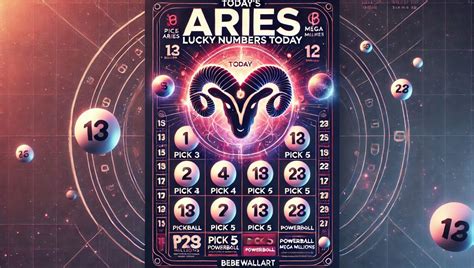 aries lucky pick 3 numbers for today|Aries Lucky Numbers for Today & Tomorrow .